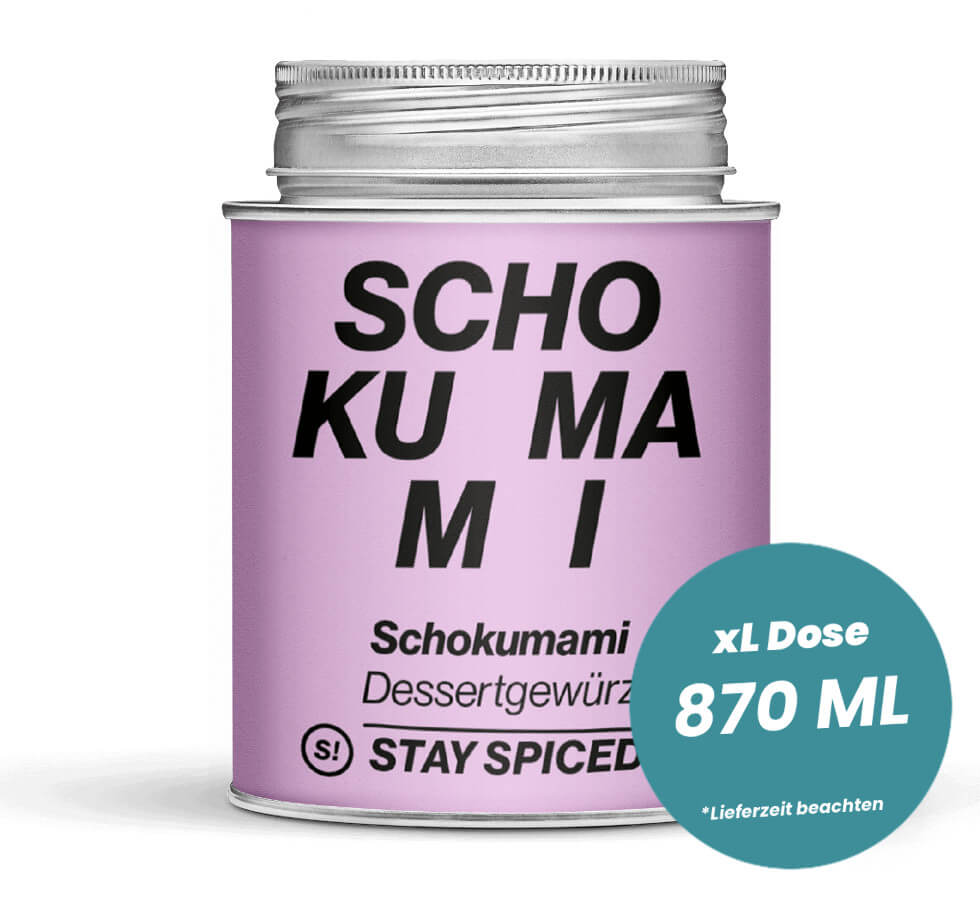 Schokumami Dessertgewürz in der grossen XL-Dose (870ml) von STAY SPICED!