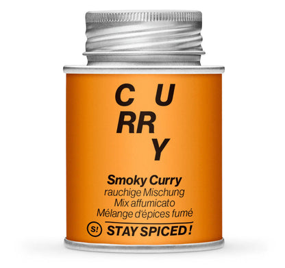 Smoky Curry - Grill & Barbecue Gewürz - Geschlossene gelbe Gewürzdose von STAY SPICED