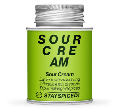 Sour Cream Gewürz - Geschlossene hellgrüne Gewürzdose von STAY SPICED!
