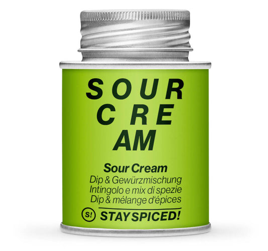 Sour Cream Gewürz - Geschlossene hellgrüne Gewürzdose von STAY SPICED!