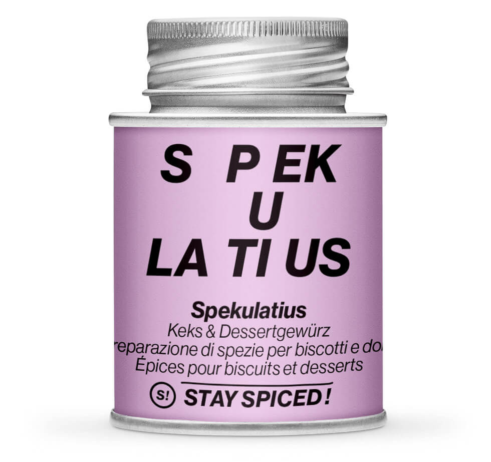 Spekulatius Gewürz - Geschlossene pinke Gewürzdose von STAY SPICED