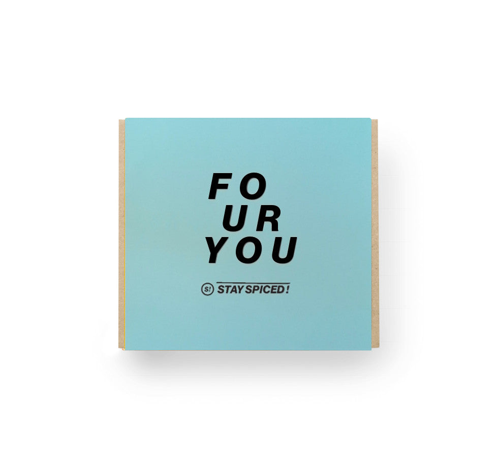 Four you Gewürzbox Geschenkset für 3 oder 4 Gewürze von Chefkoch-Gewürze (geschlossene Ansicht)