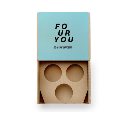 Four you Geschenkset für 3 Dosen von Chefkoch-Gewürze (offene Ansicht, unbestückt)
