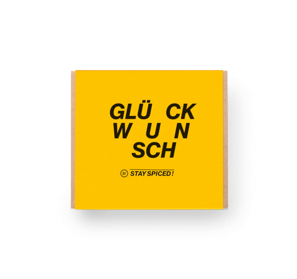 Glückwunsch Gewürzbox Geschenkset für 3 oder 4 Gewürze von Chefkoch-Gewürze (geschlossene Ansicht)
