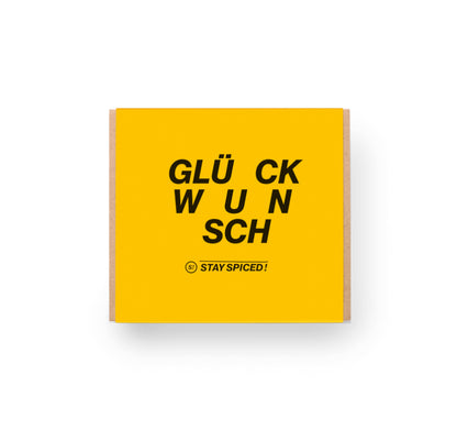 Glückwunsch Gewürzbox Geschenkset für 3 oder 4 Gewürze von Chefkoch-Gewürze (geschlossene Ansicht)