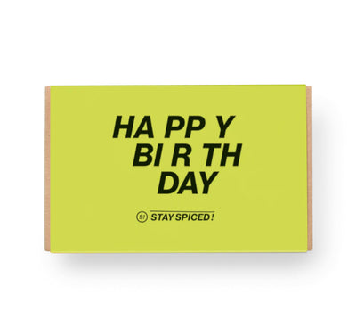 Happy Birthday | Gewürze Set | für 6er Geschenkbox