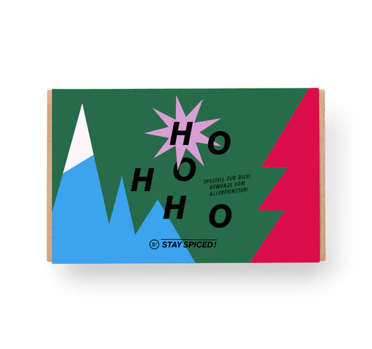 Weihnachten Gewürzbox hohoho Geschenkset für 6 Gewürze von Chefkoch-Gewürze (geschlossene Ansicht)