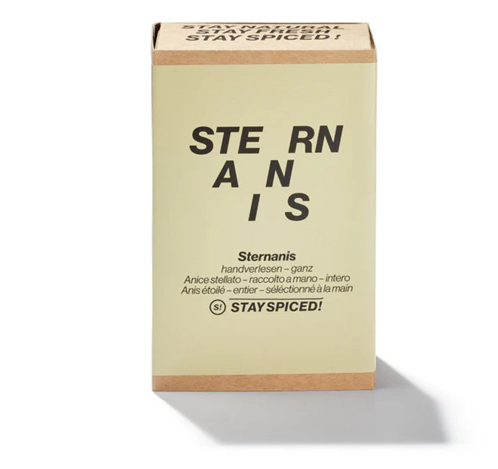 Sternanis ganz, gesiebt und handverlesen – Vietnam - Geschlossene hellbraune Gewürzbox von STAY SPICED!