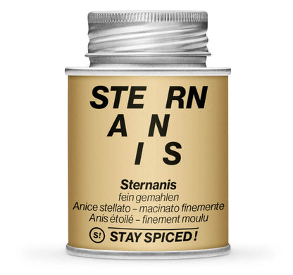 Sternanis gemahlen - Vietnam - Geschlossene Beige Gewürzdose von STAY SPICED!