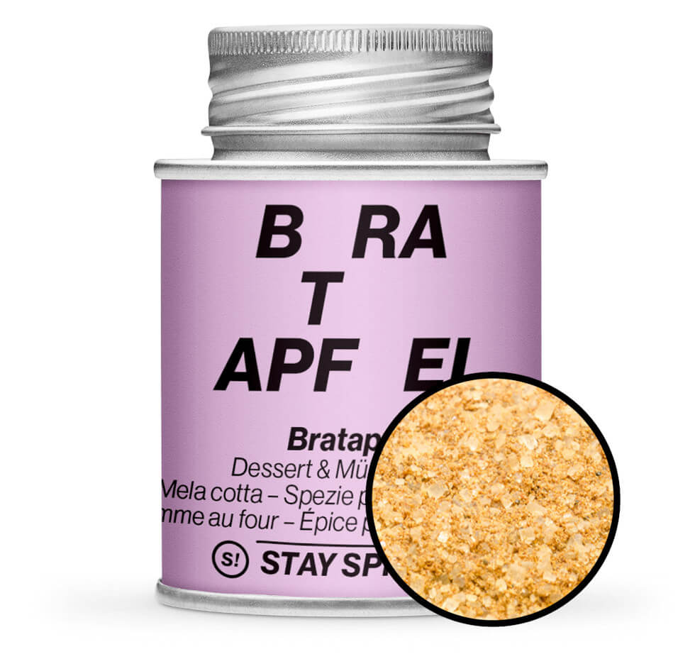 Sugar & Spice Bratapfel - Pinke Gewürzdose mit kleiner runder Gewürz-Vorschau von STAY SPICED! bei Chefkoch-Gewürze