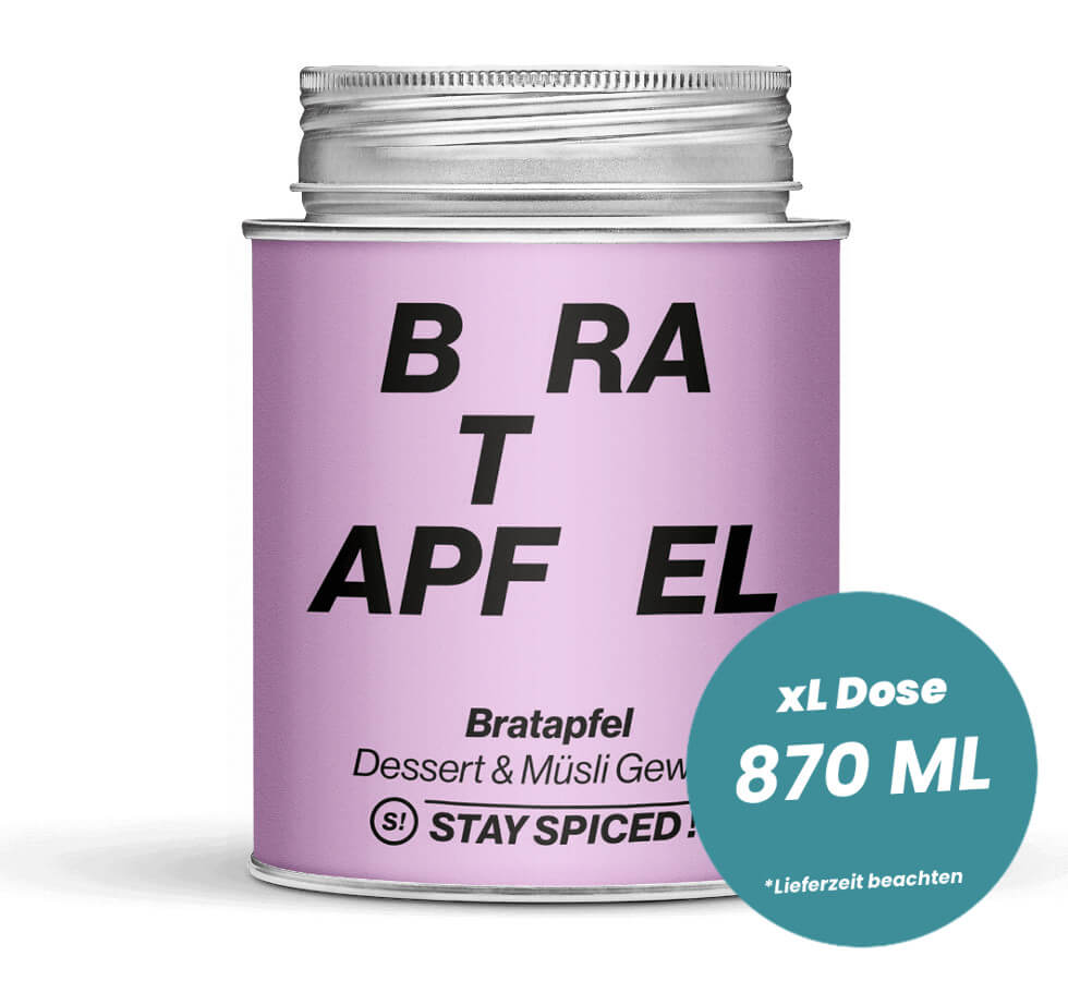 Sugar & Spice Bratapfel in der grossen XL-Dose (870ml) von STAY SPICED!