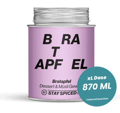 Sugar & Spice Bratapfel in der grossen XL-Dose (870ml) von STAY SPICED!