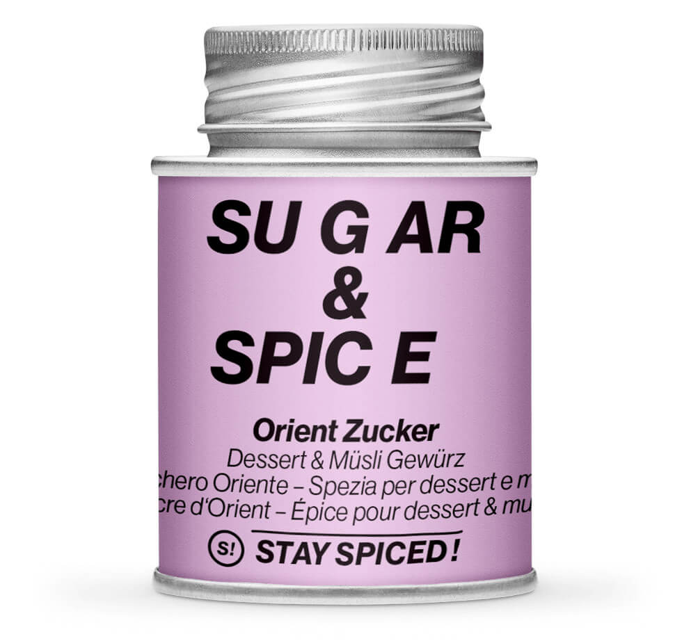 Sugar & Spice Orientalisch - Geschlossene pinke Gewürzdose von STAY SPICED