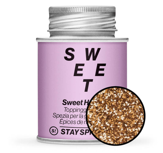 Sweet Heart, Toppinggewürz - Pinke Gewürzdose mit kleiner runder Gewürz-Vorschau von STAY SPICED ! bei Chefkoch-Gewürze