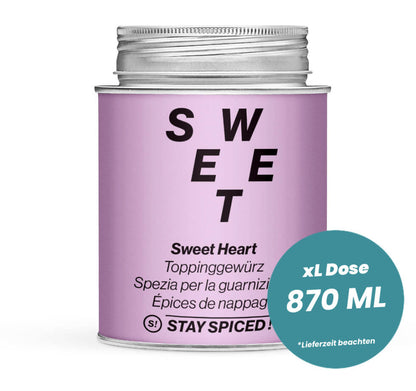 Sweet Heart, Toppinggewürz in der grossen XL-Dose (870ml) von STAY SPICED