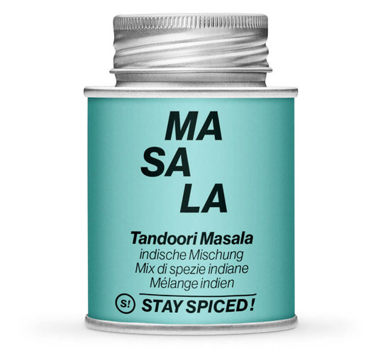 Tandoori Masala - Geschlossene Hellblau Gewürzdose von STAY SPICED