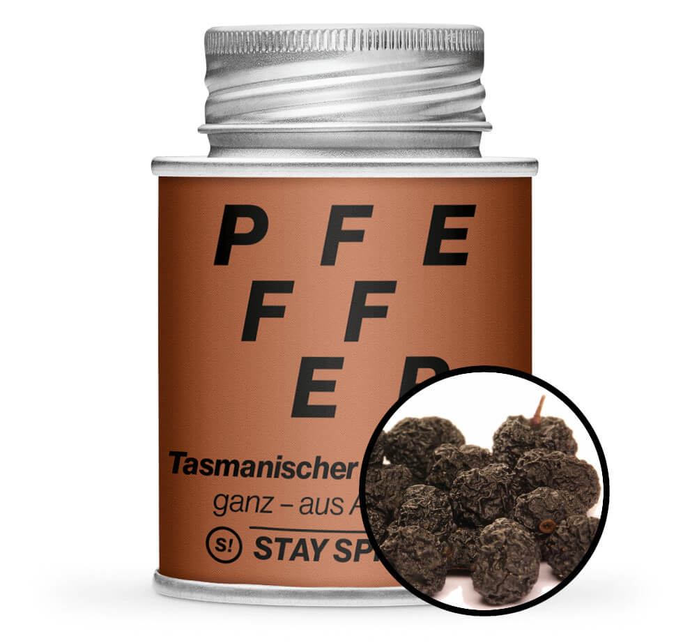 Tasmanischer Bergpfeffer - Braun Gewürzdose von STAY SPICED ! bei Chefkoch-Gewürze