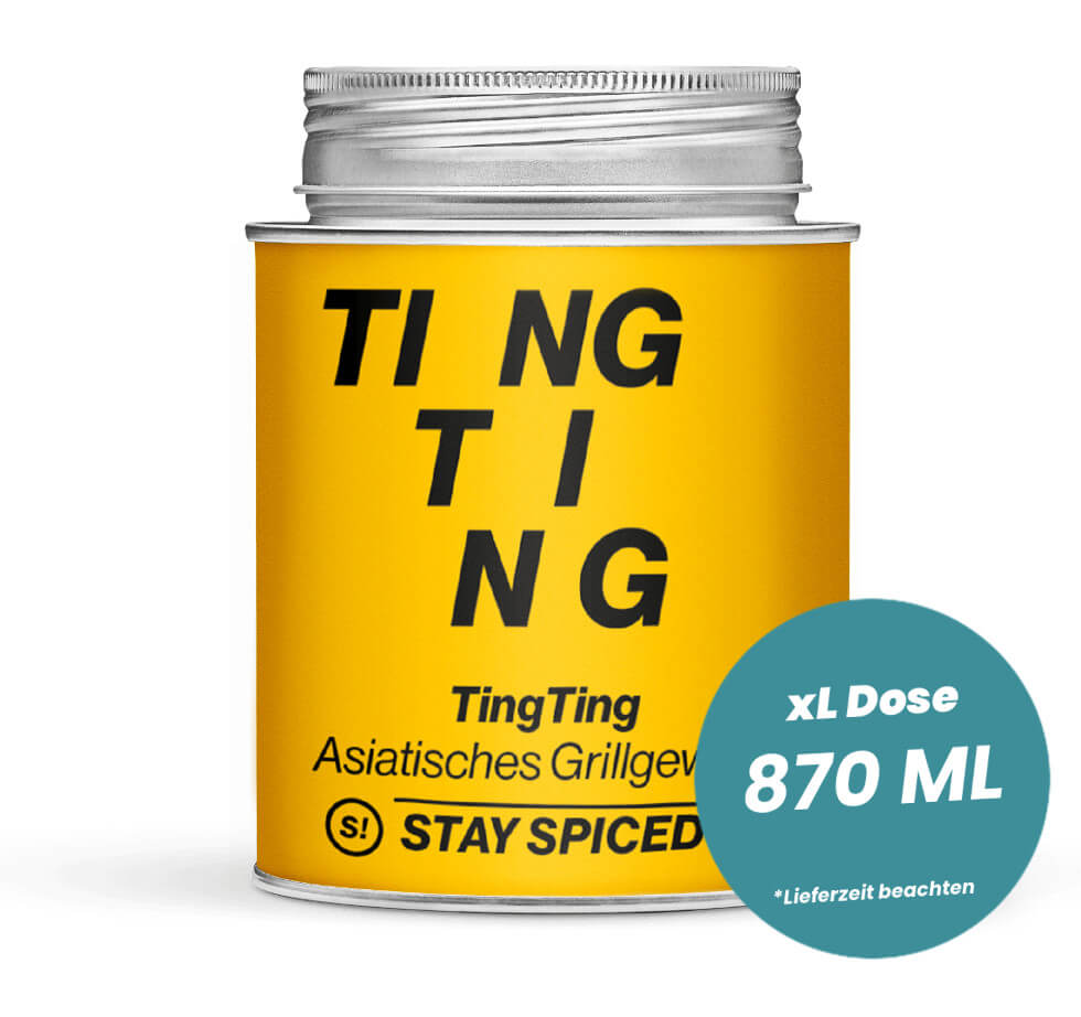TingTing Asiatisches Grillgewürz in der grossen XL-Dose (870ml) von STAY SPICED!