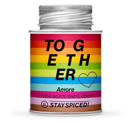 Amore Special Edition Together - Geschlossene bunte Gewürzdose von STAY SPICED!