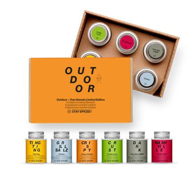 Tom Heinzle OUTDOOR | Gewürze Set | 6er Geschenkbox