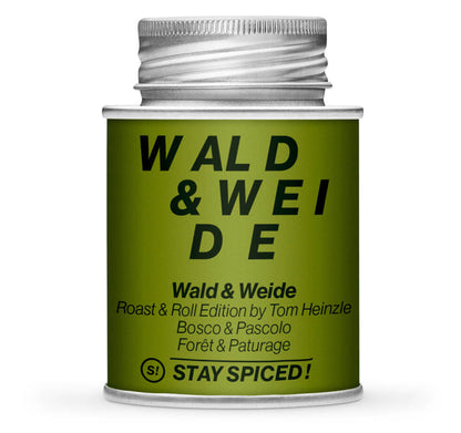 Wald & Weide Gewürzzubereitung - Geschlossene grüne Gewürzdose von STAY SPICED