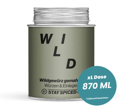 Wildgewürz gemahlen in der grossen XL-Dose (870ml) von STAY SPICED