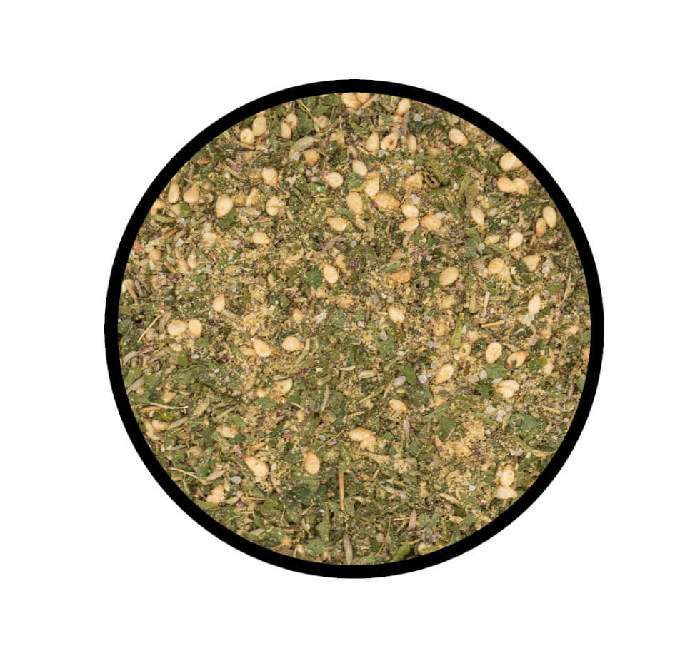 Zaatar Gewürzmischung - Detaillierte Nahaufnahme der Textur / Struktur