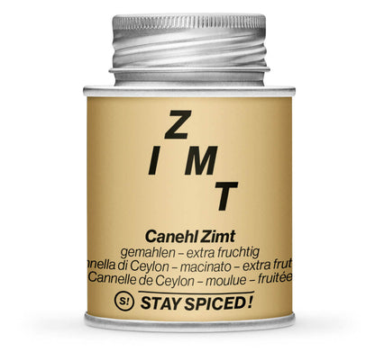 Zimt Canehl gemahlen - Geschlossene Hellbraun Gewürzdose von STAY SPICED!