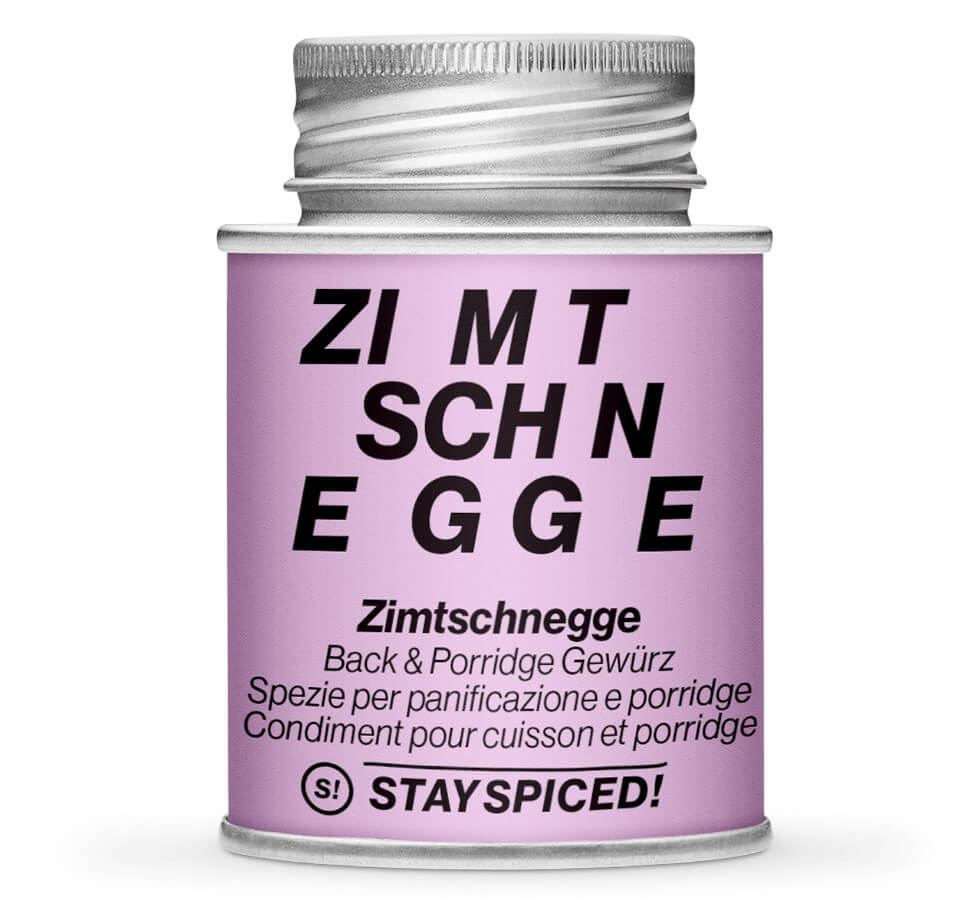 Zimtschnegge - Geschlossene pinke Gewürzdose von STAY SPICED