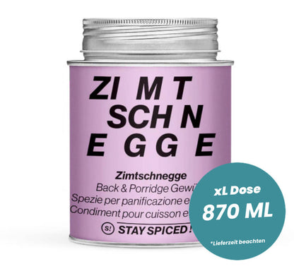 Zimtschnegge in der grossen XL-Dose (870ml) von STAY SPICED!