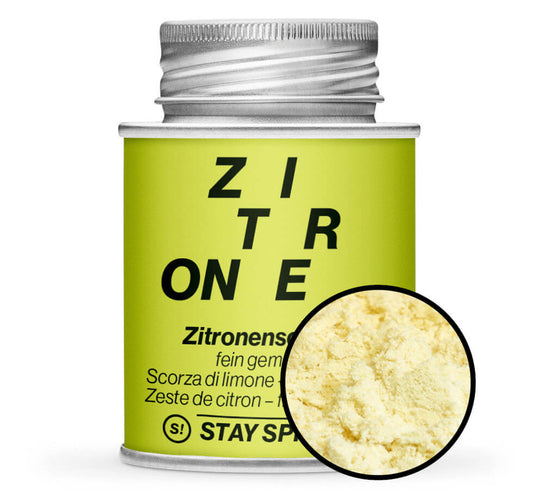 Zitronenschalen fein gemahlen - Gelb Gewürzdose von STAY SPICED! bei Chefkoch-Gewürze